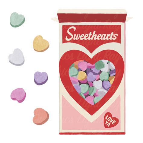 candy heart cartoon|More.